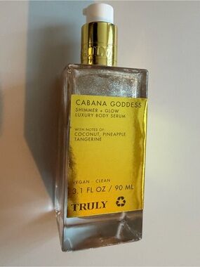 TRULY Cabana Goddess Shimmer + Glow Body Serum -Coconut, Pineapple, Tangerine